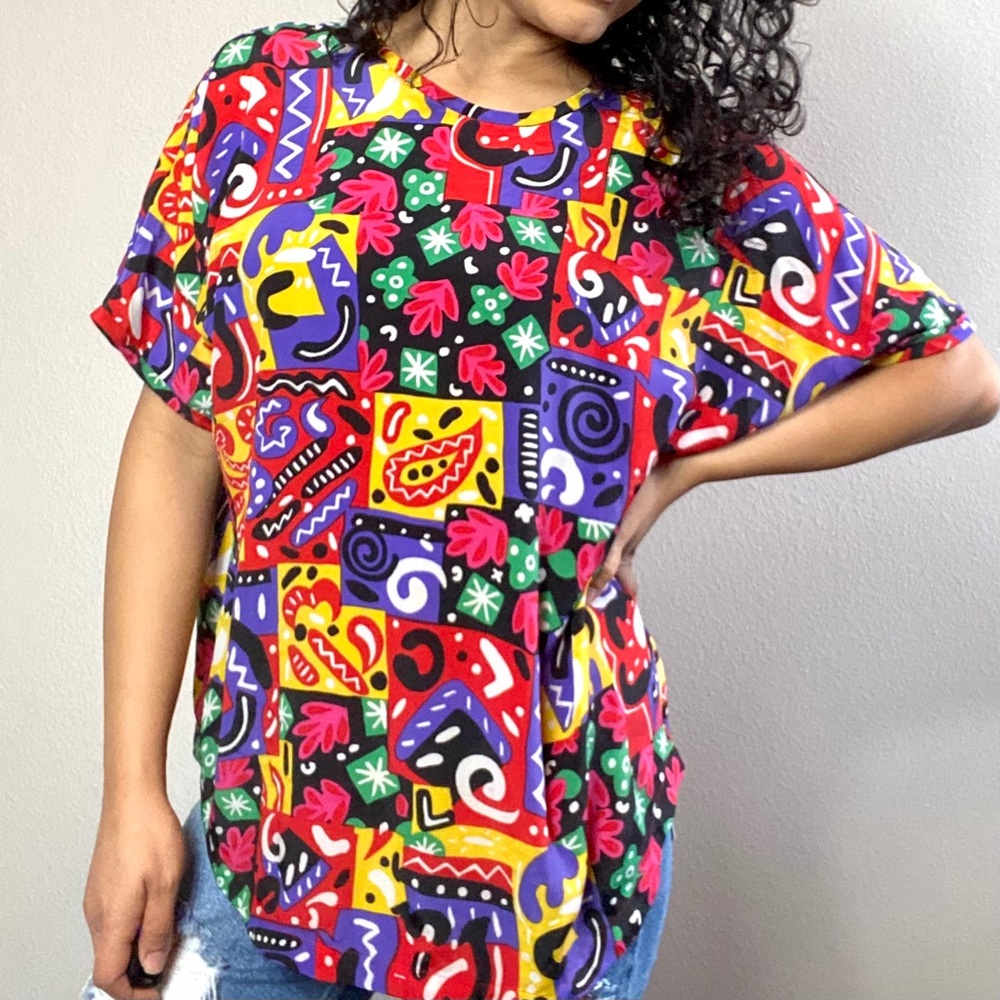 Colorful 90s top - Picture 3 of 8